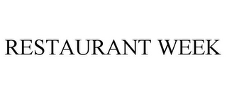 RESTAURANT WEEK