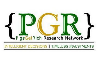 {PGR} PIGSGETRICH RESEARCH NETWORK INTELLIGENT DECISIONS | TIMELESS INVESTMENTS