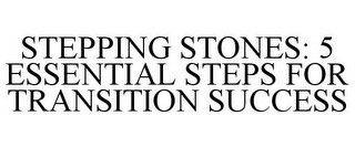 STEPPING STONES: 5 ESSENTIAL STEPS FOR TRANSITION SUCCESS