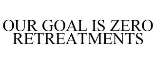 OUR GOAL IS ZERO RETREATMENTS