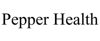 PEPPER HEALTH