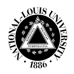 NATIONAL-LOUIS UNIVERSITY 1886 SAPIENTIA DIGNATAS TEMPERANTIA