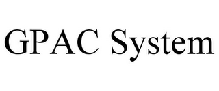 GPAC SYSTEM