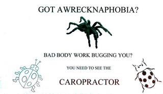 GOT A WRECKNAPHOBIA BAD BODY WORK BUGGING YOU? YOU NEED TO SEE THE CAROPRACTOR