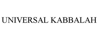 UNIVERSAL KABBALAH