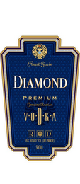 FINEST GRAIN DIAMOND PREMIUM GENUINE RUSSIAN VODKA ROD