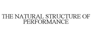 THE NATURAL STRUCTURE OF PERFORMANCE