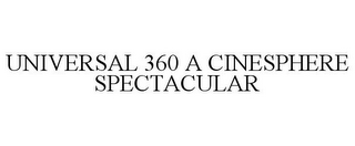 UNIVERSAL 360 A CINESPHERE SPECTACULAR