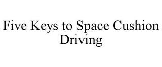 FIVE KEYS TO SPACE CUSHION DRIVING