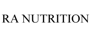 RA NUTRITION