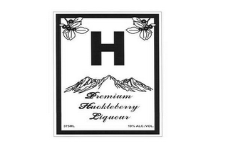 H PREMIUM HUCKLEBERRY LIQUEUR 375 ML 19% ALC./VOL.