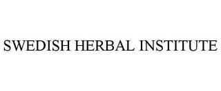 SWEDISH HERBAL INSTITUTE