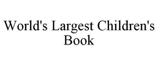 WORLD'S LARGEST CHILDREN'S BOOK