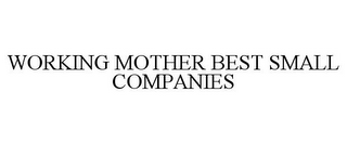 WORKING MOTHER BEST SMALL COMPANIES