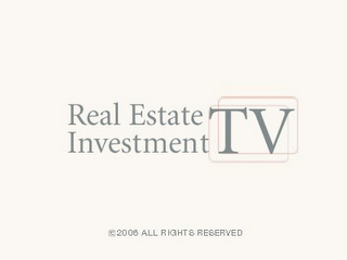 REAL ESTATE INVESTMENT TV