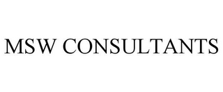 MSW CONSULTANTS