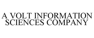 A VOLT INFORMATION SCIENCES COMPANY