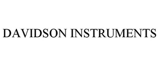 DAVIDSON INSTRUMENTS