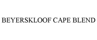 BEYERSKLOOF CAPE BLEND