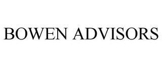 BOWEN ADVISORS