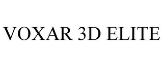 VOXAR 3D ELITE