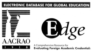 AACRAO 1910 EDGE ELECTRONIC DATABASE FOR GLOBAL EDUCATION A COMPREHENSIVE RESOURCE FOR EVALUATING FOREIGN ACADEMIC CREDENTIALS