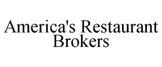 AMERICA'S RESTAURANT BROKERS