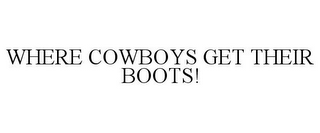 WHERE COWBOYS GET THEIR BOOTS!