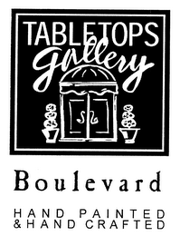 TABLETOPS GALLERY BOULEVARD HAND PAINTED & HAND CRAFTED