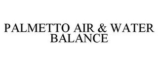 PALMETTO AIR & WATER BALANCE