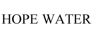 HOPE WATER