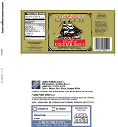 OLD SAVANNA SPCIE CO. PREMIUM COCKTAIL SAUCE