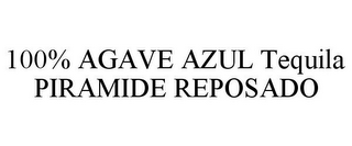 100% AGAVE AZUL TEQUILA PIRAMIDE REPOSADO