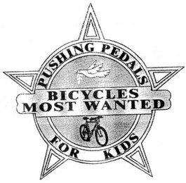 BICYCLES MOST WANTED PUSHING PEDALS FOR KIDS