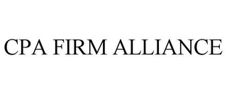 CPA FIRM ALLIANCE