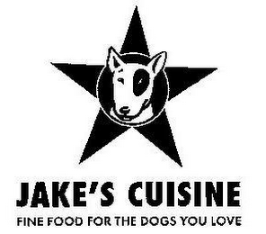 JAKE'S CUISINE FINE FOOD FOR THE DOGS YOU LOVE
