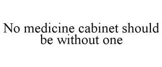 NO MEDICINE CABINET SHOULD BE WITHOUT ONE