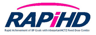 RAPIHD RAPID ACHIEVEMENT OF BP GOALS WITH IRBESARTAN/HCTZ FIXED DOSE COMBO