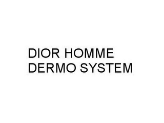 DIOR HOMME DERMO SYSTEM