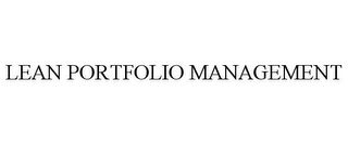 LEAN PORTFOLIO MANAGEMENT