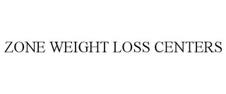 ZONE WEIGHT LOSS CENTERS