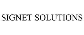 SIGNET SOLUTIONS