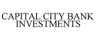 CAPITAL CITY BANK INVESTMENTS