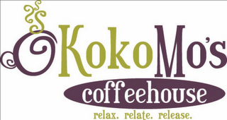 KOKOMOS COFFEEHOUSE RELAX. RELATE. RELEASE.