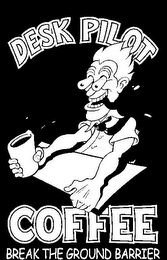 DESK PILOT COFFEE BREAK THE GROUND BARRIER