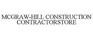 MCGRAW-HILL CONSTRUCTION CONTRACTORSTORE