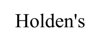 HOLDEN'S