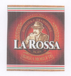 LA ROSSA BIRRA MORETTI QUALITA TRADIZIONE DAL 1859 DOPPIO MALTO