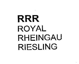 RRR ROYAL RHEINGAU RIESLING