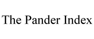 THE PANDER INDEX